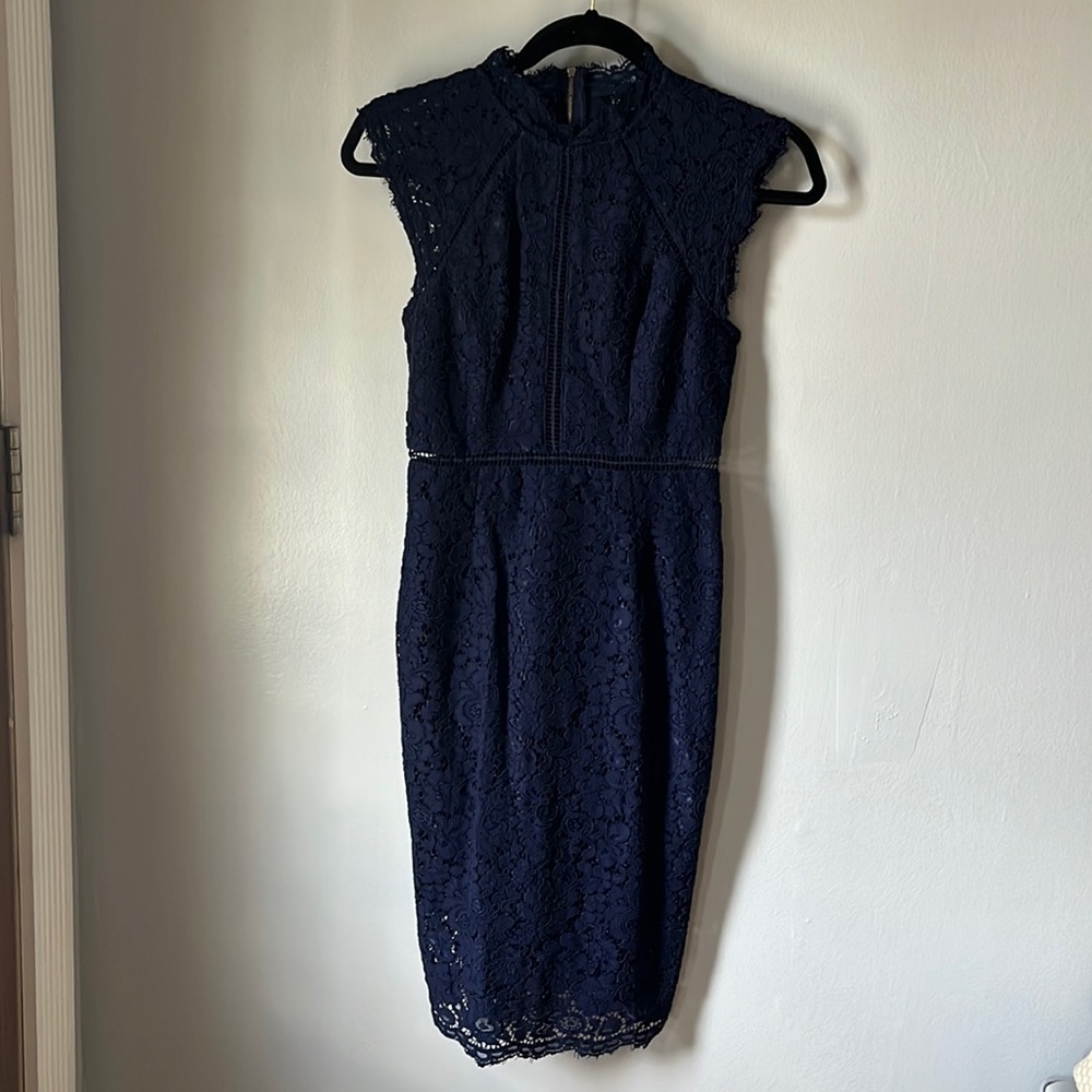 Bardot Lace Panel Dress